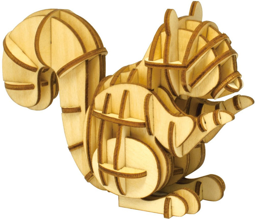 A-ZONE Wooden Art Ki-Gu-Mi Squirrel