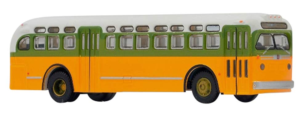 Tomytec World Bus Collection GMC TDH4512 Yellow Diorama - Limited Edition