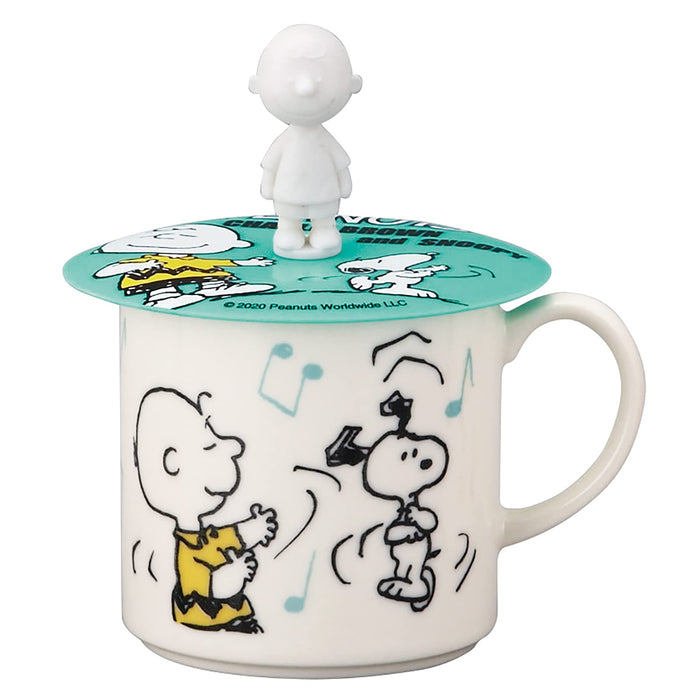 YAMAKA Peanuts Snoopy Becher mit Cup Cover Dance