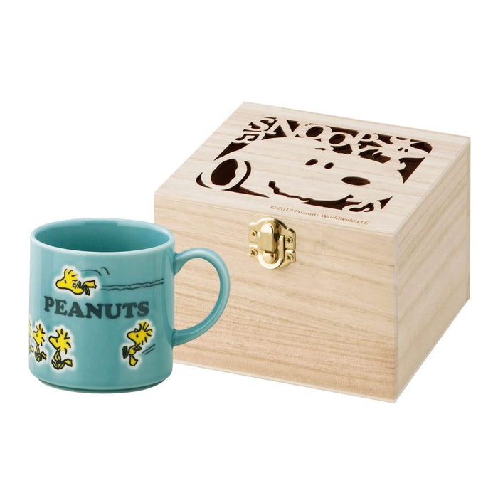 YAMAKA Peanuts Snoopy Mug With Wooden Box Follow Me