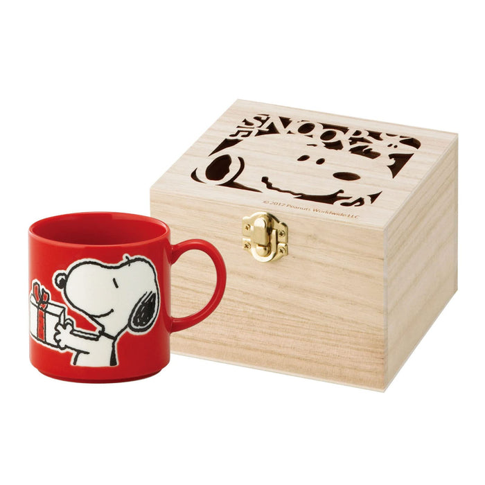 Tasse YAMAKA Peanuts Snoopy avec boîte en bois Happy Holiday