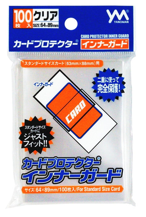 YANOMAN Card Protector Inner Guard Card Sleeve X 100 Set