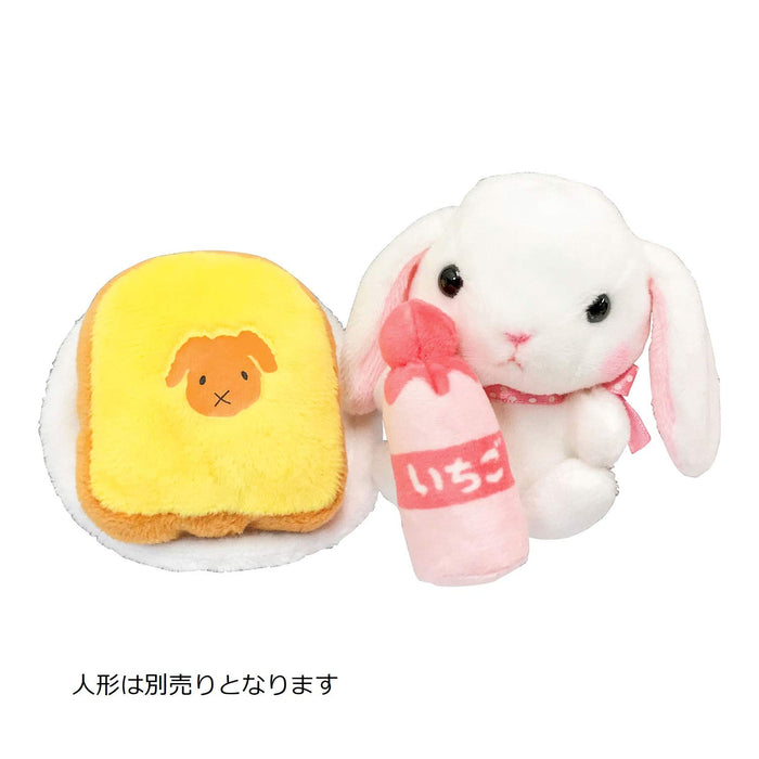 KAWADA Yf-013 Yume Fuwa Town Plush Doll Bread & Strawberry Milk