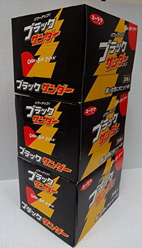 Uraku Japan Confectionery Black Thunder 20 bouteilles X 3 boîtes