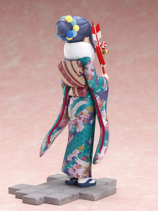 Flue Yuru Camp S2 Shima Rin 1:7 Furisode Pvc Figure - Amu-Fnx229 (Japan)