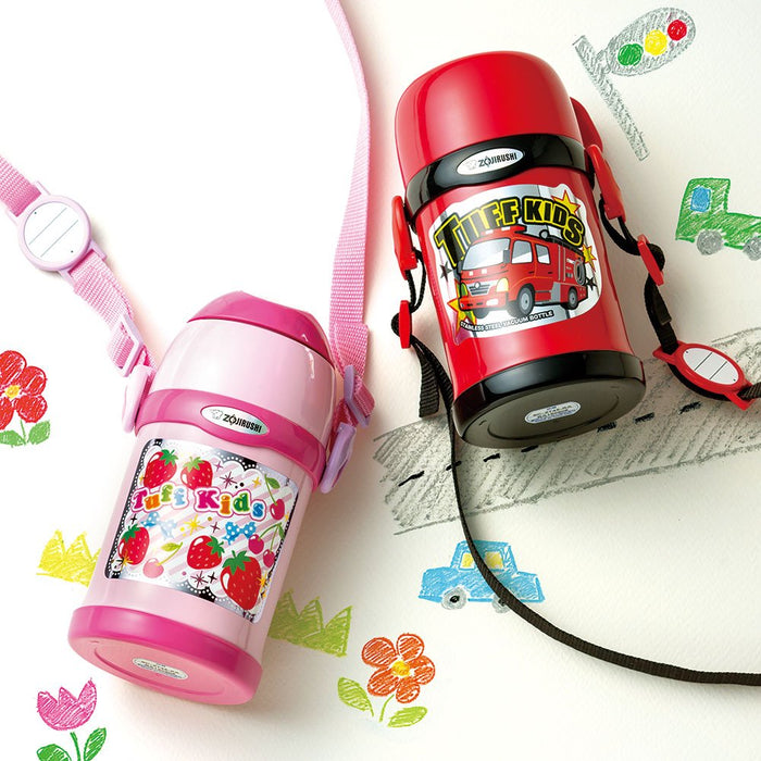 Zojirushi Kids Sports Bottle 2 Way Straw & Cup 450Ml Red Japan - Sc-Zt45-Ra