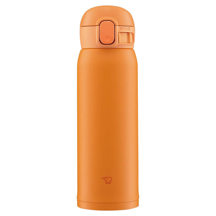 Zojirushi Wasserflasche (Seamless One Touch): Orange 480 ml – Japanische Edelstahlflasche