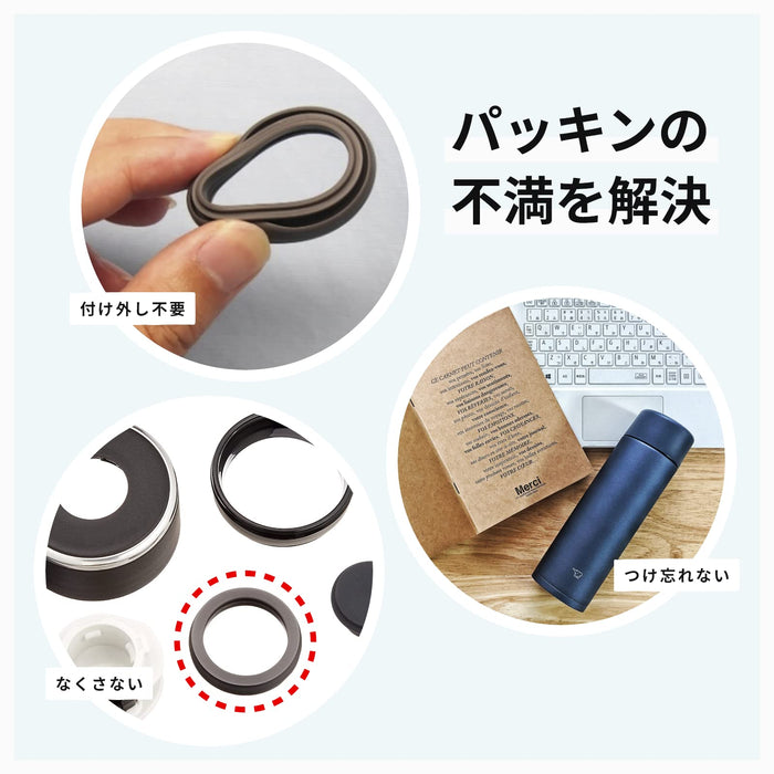 Zojirushi Sm-Za36-Bm Seamless-Cap Slate Black 360ml - Japanese Stainless Mugs