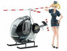 1/20 Egg Girls Collection No.07 'amy Mcdonnell' Police W/egg Plane Hughes 300 - Japan Figure