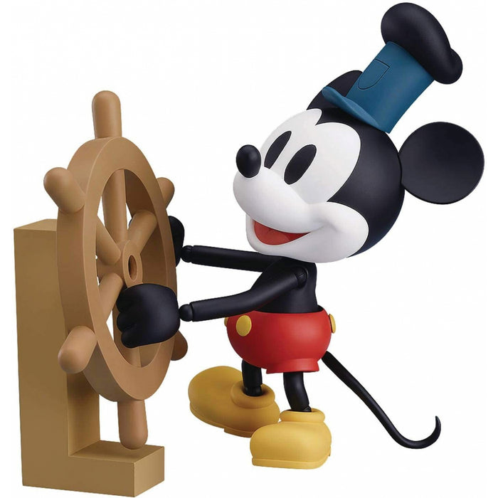 #Good Smile Company Nendoroid Mickey Mouse Steamboat Willie 1928 Figure (Color Ver.) - New Japan Figure 4580416906579