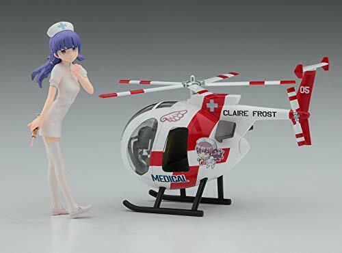 1/20 Egg Girls Collection No.05 'claire Frost' W/hughes 500 Plastic Model Kit